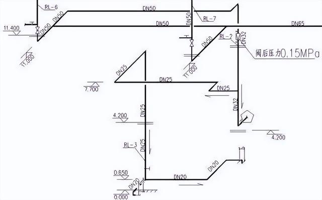 三層熱水回水系統(tǒng)圖實(shí)例施工，連十層圖紙都有！快快學(xué)習(xí)一波！